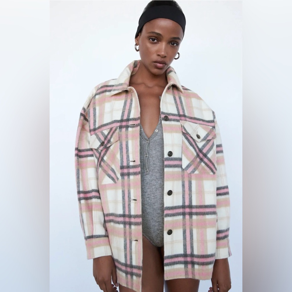 Brand New Zara Plaid Shacket